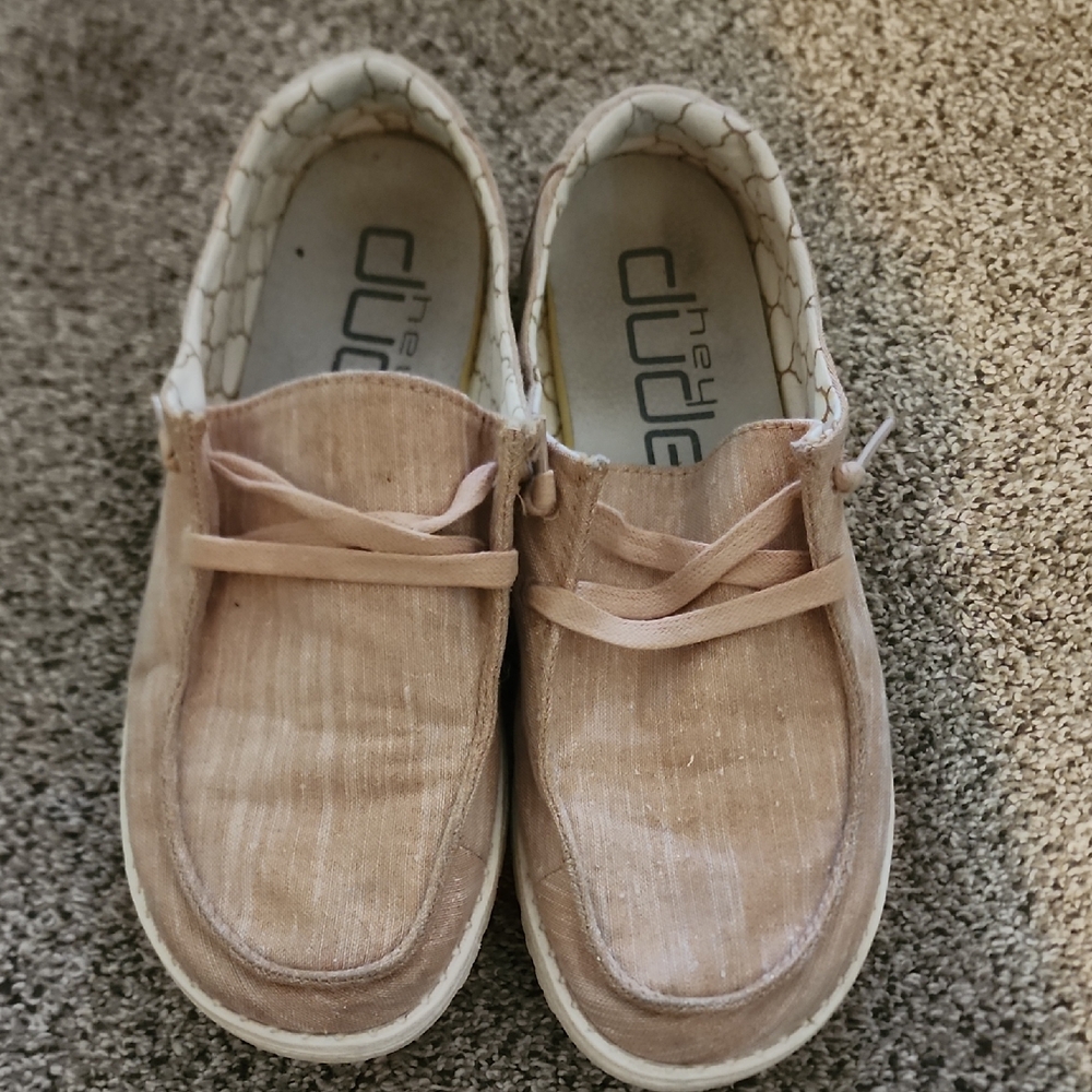 Hey Dude Sparkling Rose Gold Casual Shoes